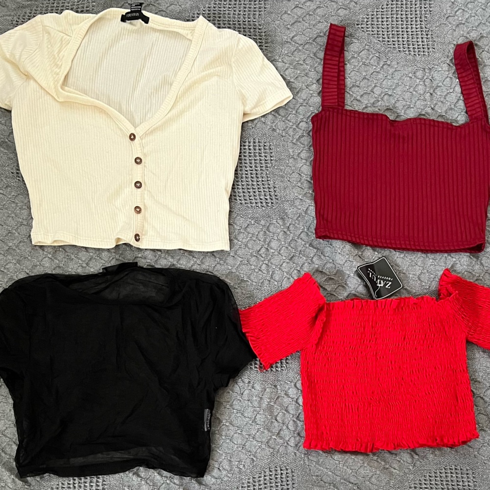 4 crop tops